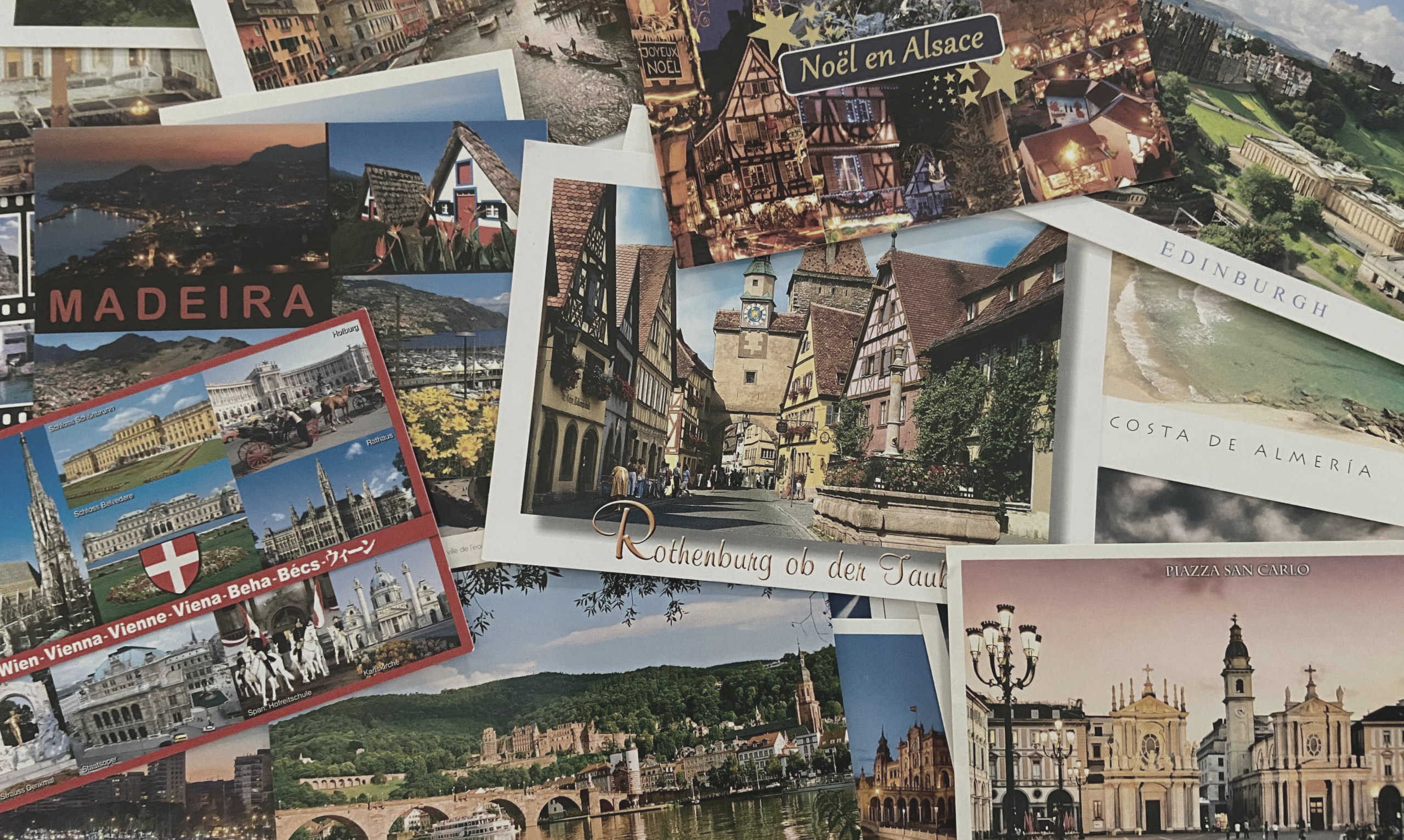 coleccionando postales